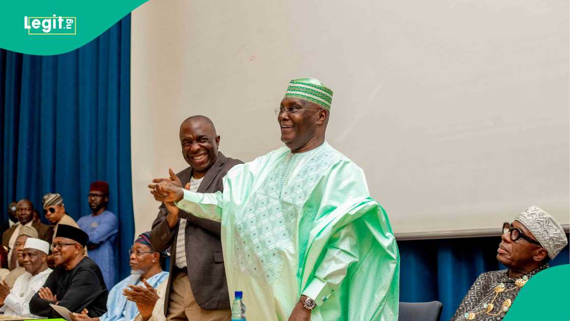 Group of people at a public meeting.