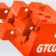 GTCO red cube logo with smaller attached cubes