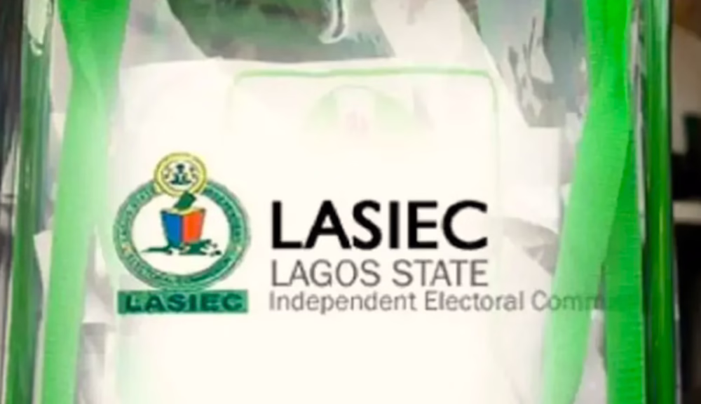 LASIEC logo on a transparent election box
